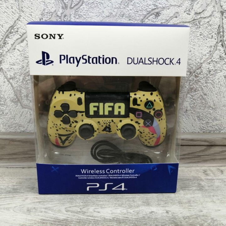 Геймпад PS4 FIFA в желтом цвете