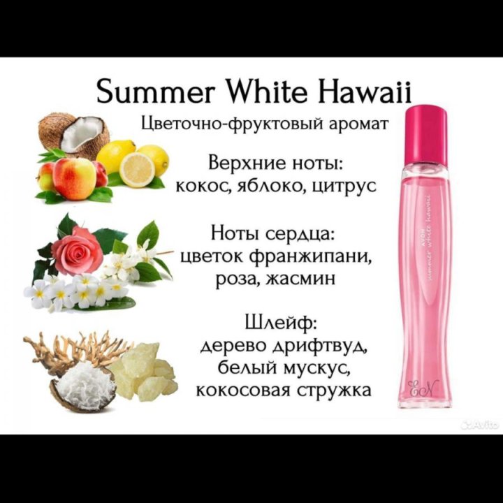 Туалетная вода Summer White Hawaii