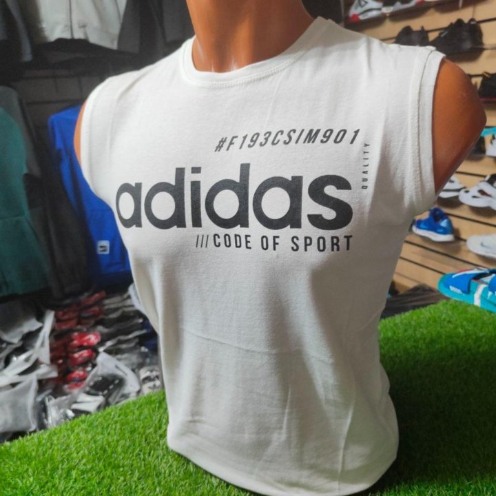 футболка adidas без рукавов