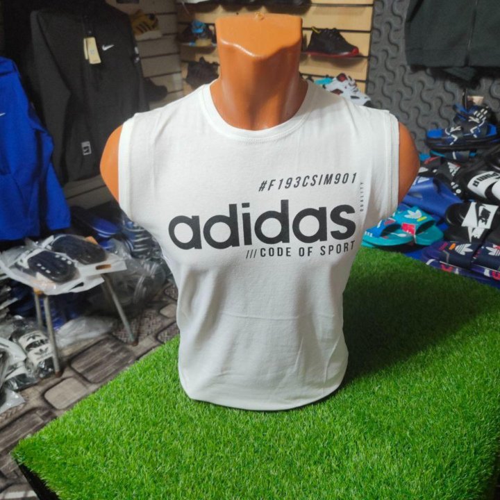 футболка adidas без рукавов