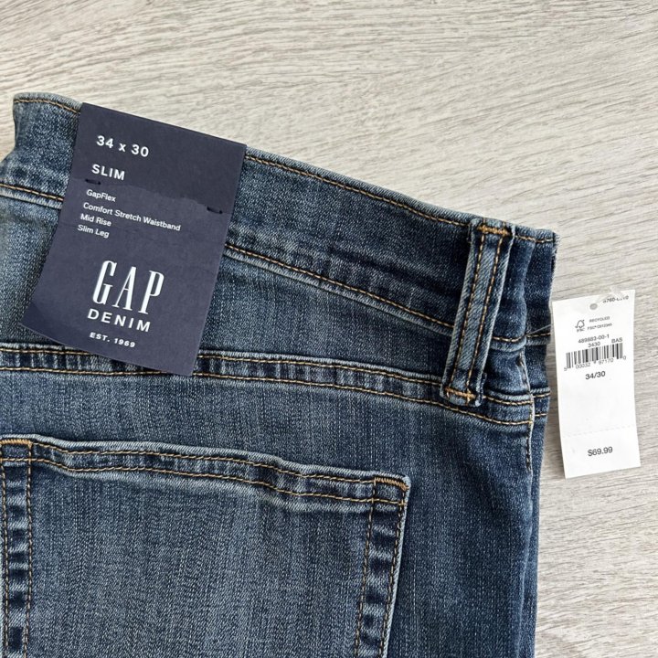 Новые джинсы GAP 34W30L мужские