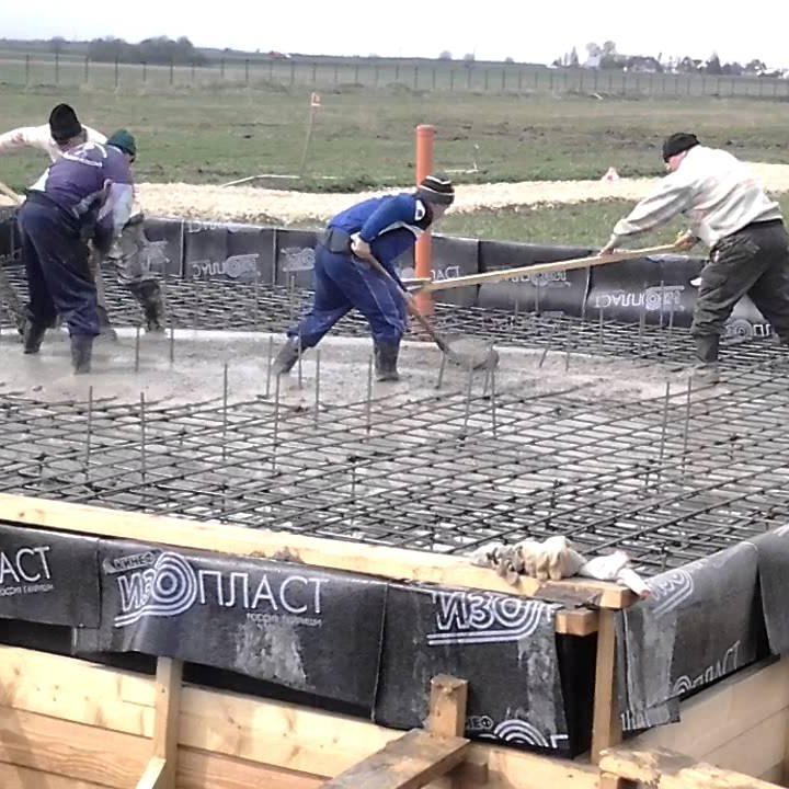 заливка бетонного фундамента