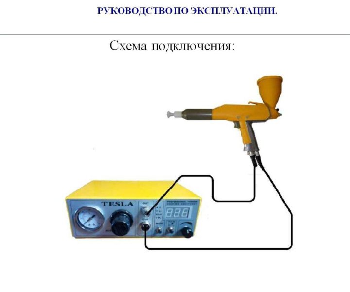Схема блока управления порошковой покраски тесла