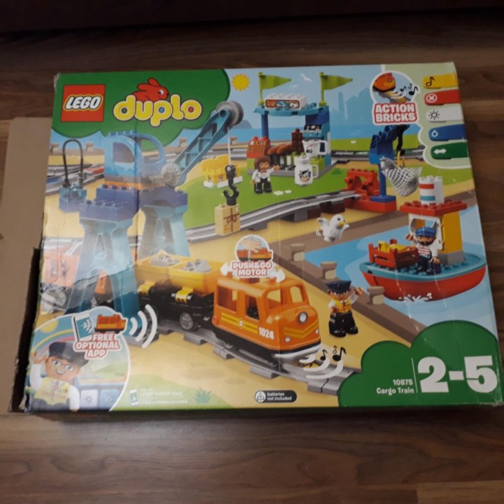 lego duplo cargo train 10875