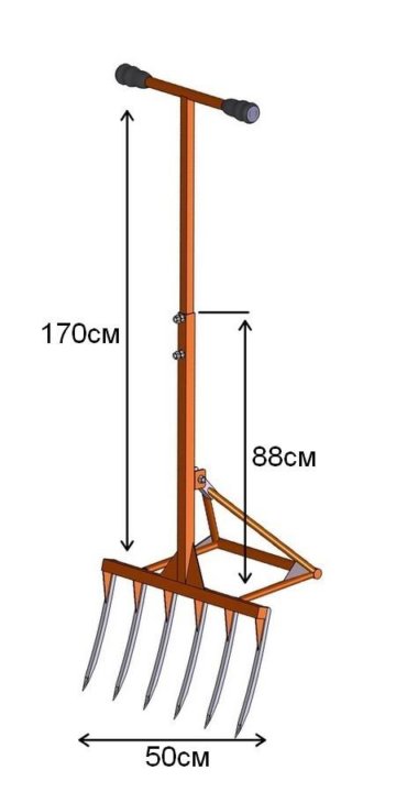 Чудо вилы для копки земли своими руками чертежи и размеры