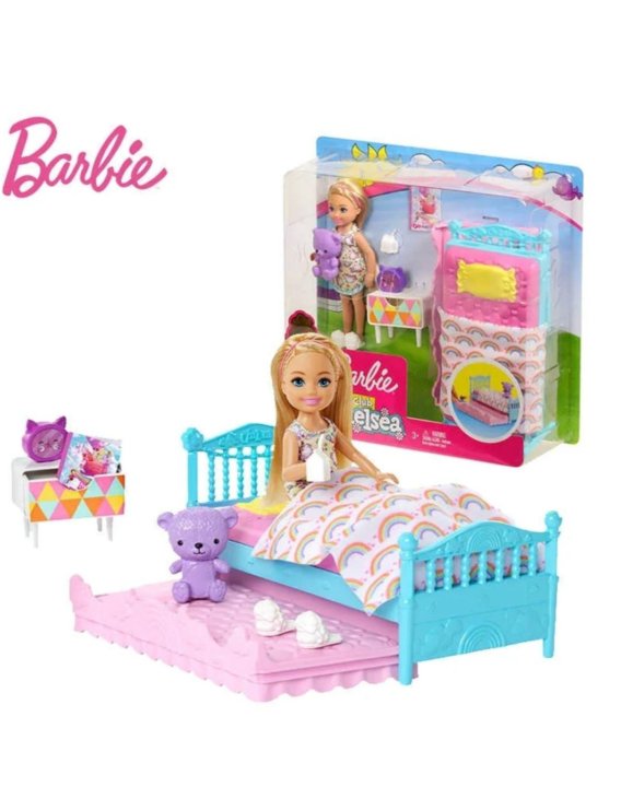 Набор barbie fxg83 челси и набор мебели