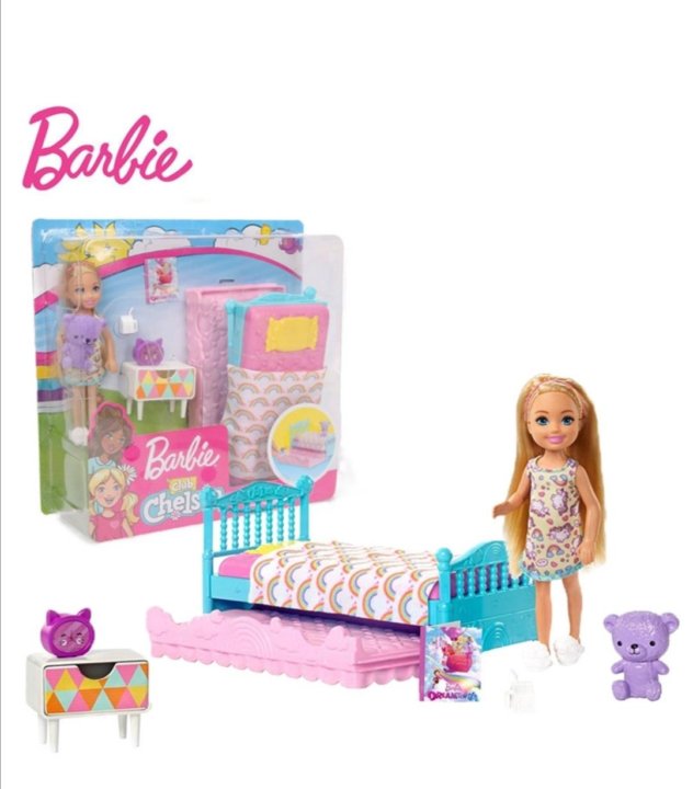 Набор barbie fxg83 челси и набор мебели