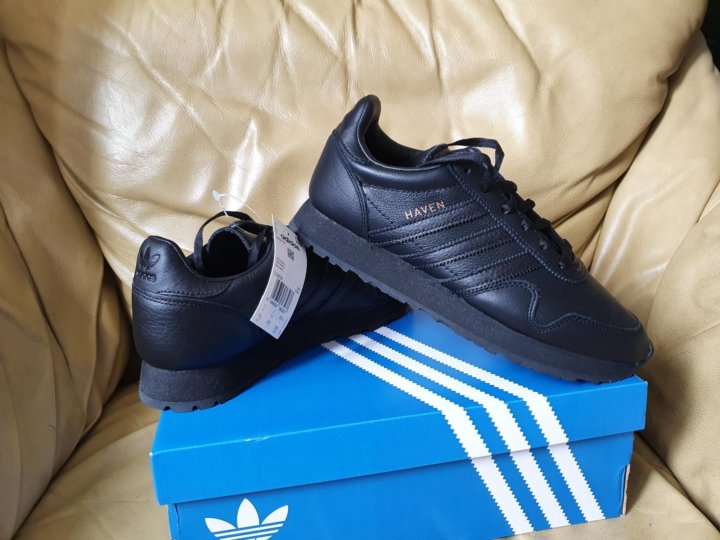 Adidas haven black outlet leather