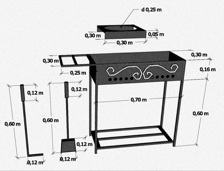 Мангал с подставкой под казан своими руками из металла чертежи