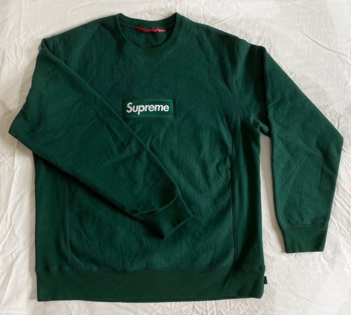 Green supreme cheap crewneck