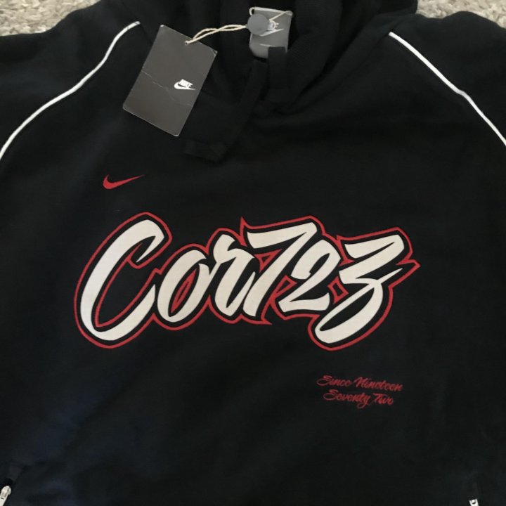 Толстовка с капюшоном Nike COR72Z Hoody Black – купить в Челябинске, цена 4  990 руб., продано 17 октября 2020 – Свитеры и толстовки