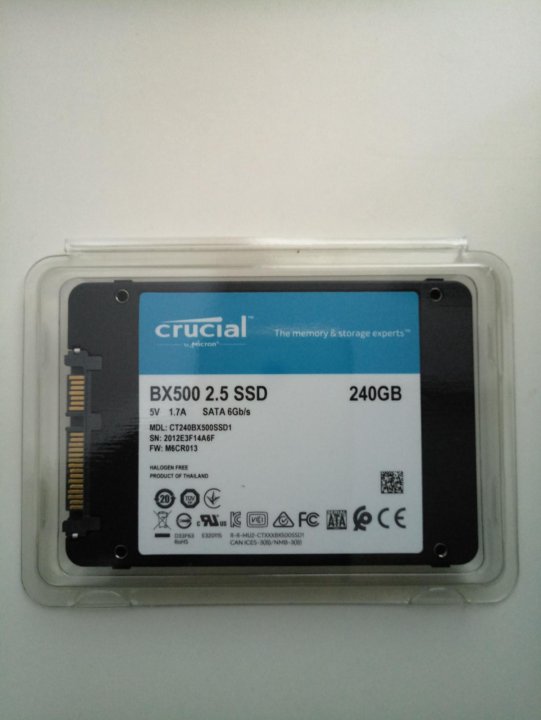 Ssd накопитель crucial bx500