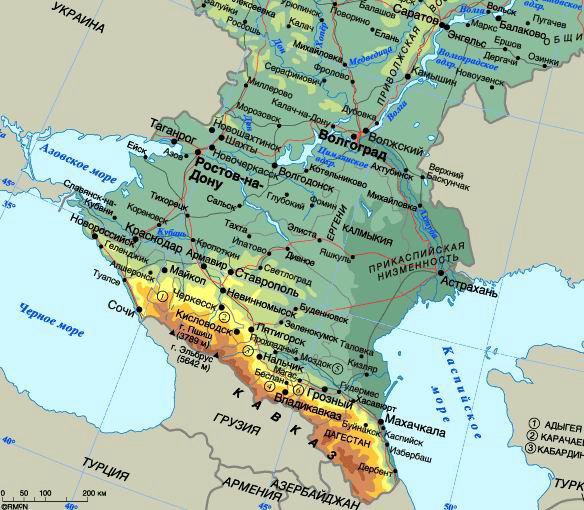 Карта таганрог на карте россии