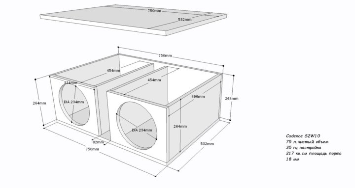 Расчет короба для динамика 16 см