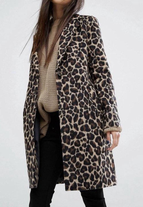 Пальто леопард