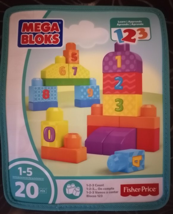 В3 блокс. Mega Bloks 20 деталей.