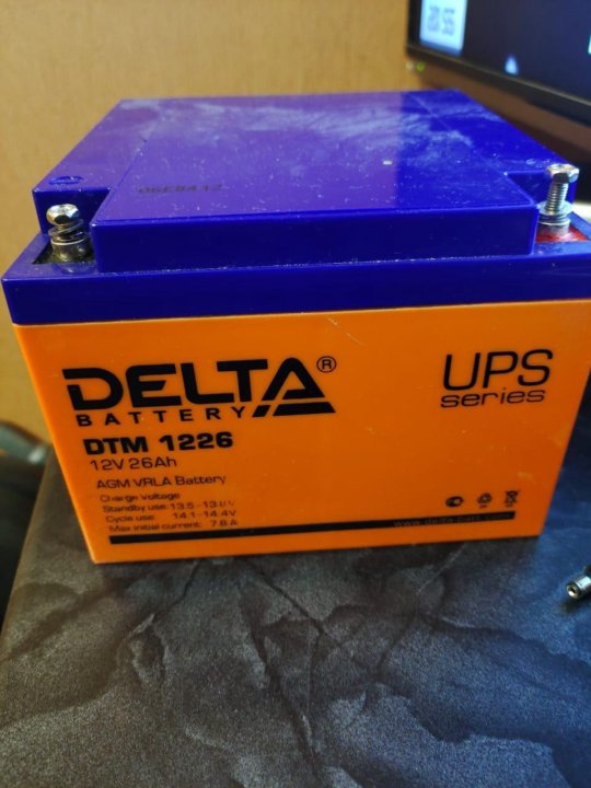 Аккумулятор delta ups. Аккумуляторная батарея Delta DTM 1226 (12v / 26ah). Для ИБП Delta DTM 1217. Delta Battery DTM 1226 26 А·Ч. DTM 1226 размер.