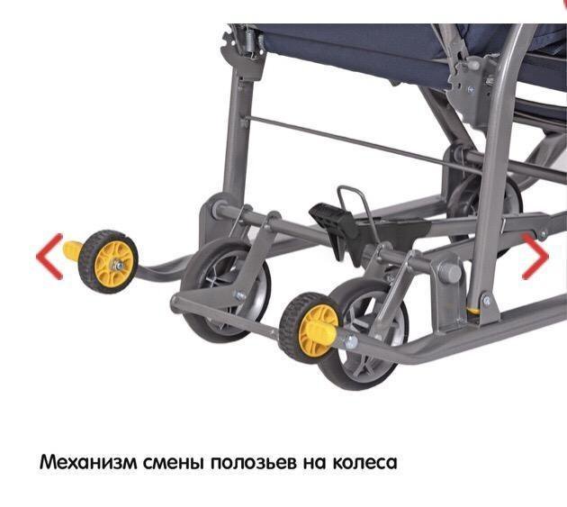 Как снять колеса на санках