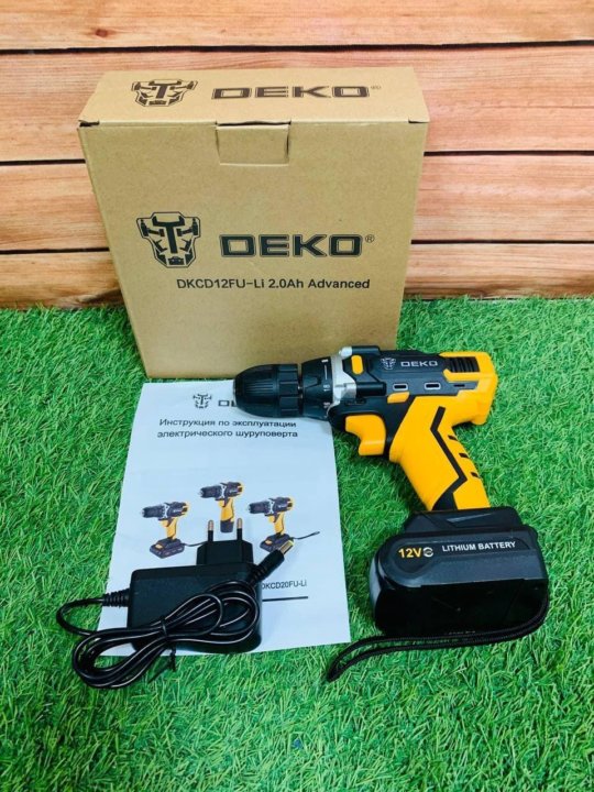 Дрель-шуруповерт Deko dksd500w. Elitech п0724рэм.