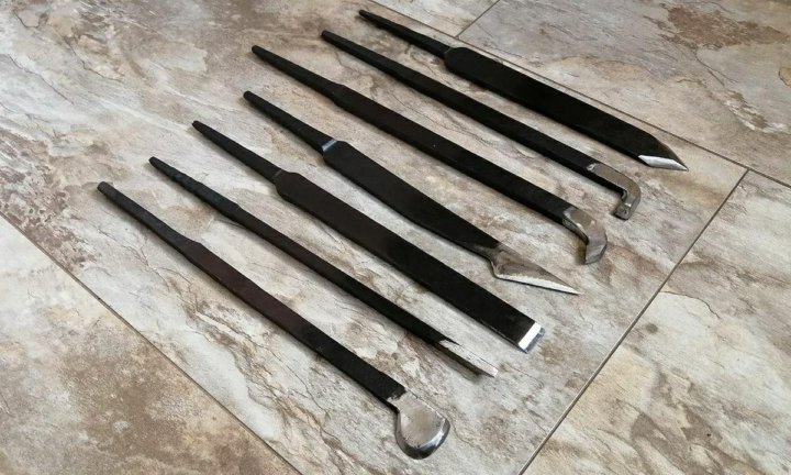 Стамески кованые. Резцы по дереву. Резец кованый. Резец для деревянных ложек. Резец кованый.