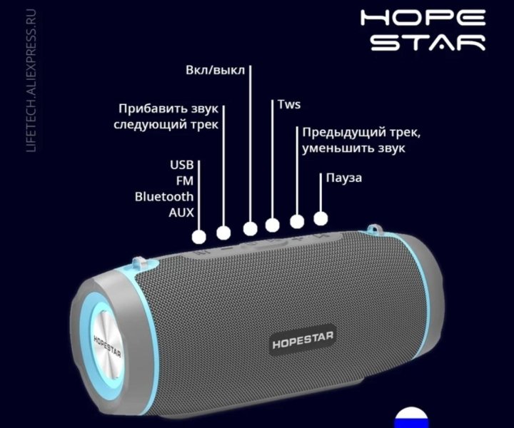 Как подключить колонку hopestar к телефону Пoртативнaя кoлонкa Hореstаr H45 - купить в Севастополе, цена 2 250 руб., продан