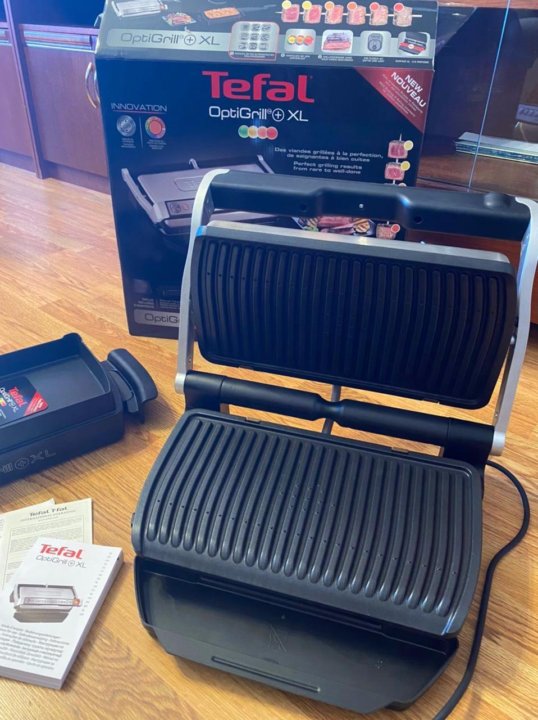 Электрогриль optigrill xl gc724d12 c насадкой