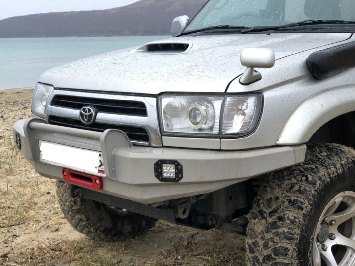 Купить кузов сурф 185. Силовой бампер Hilux Surf 185. Бампер риф на Сурф 185. Бампер Toyota Hilux Surf 185. Передний бампер Сурф 185 риф.