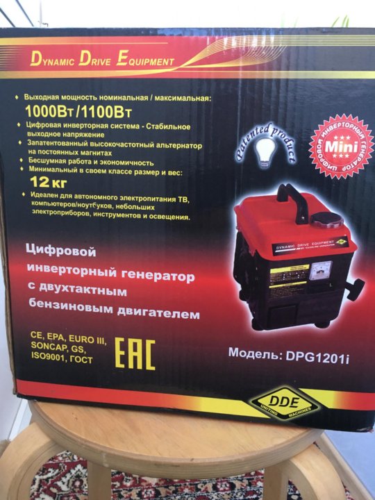 Купить Инверторные Генераторы Dde Dpg1201i