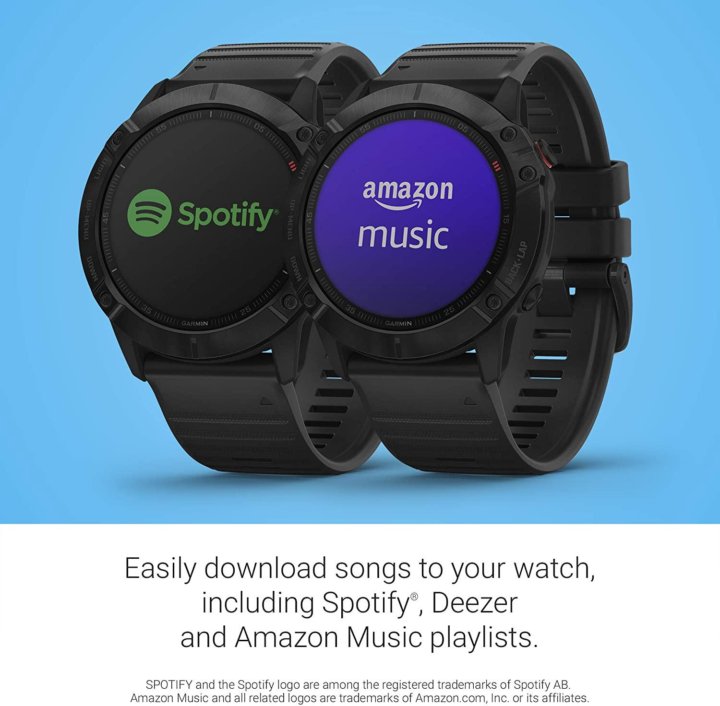 garmin fenix 6x pro spotify