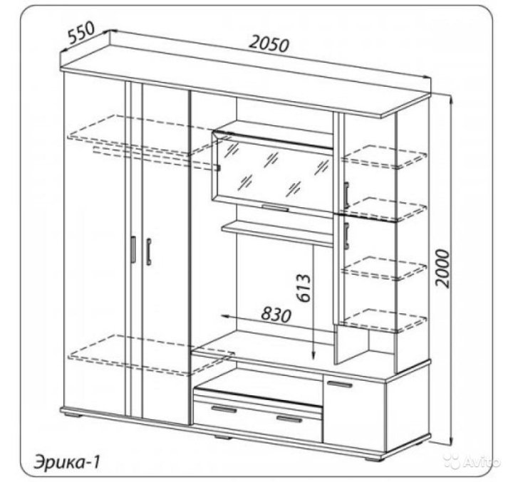 Ширина стенок шкафа. Стенка в гостиную Размеры. Стенка в гостиную чертеж.