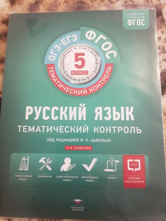 Фгос тематический контроль цыбулько. Фгос тематический контроль цыбулько