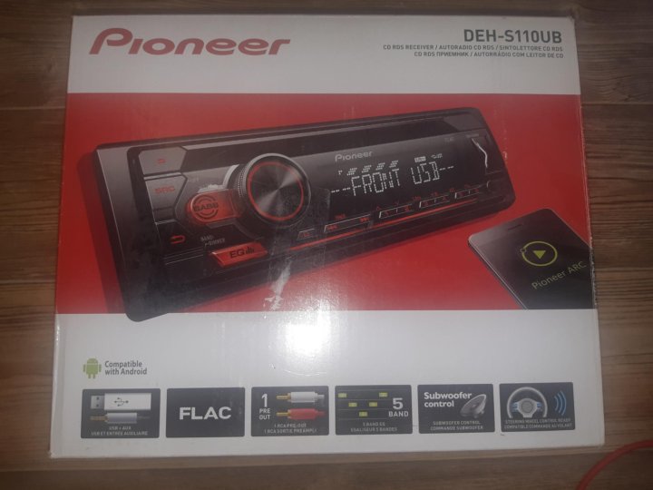 автомагнитола pioneer mvh s110ubg