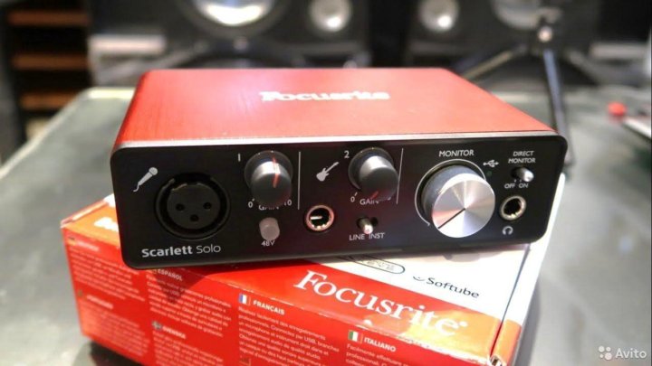 Звуковая карта focusrite scarlett solo 2nd gen