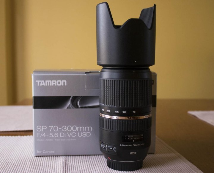 Объектив Tamron sp 70-300mm F4-5.6 di VC USD Canon 