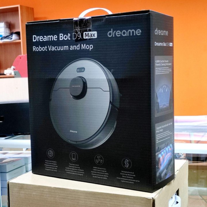 Робот пылесос dreame d9 max black