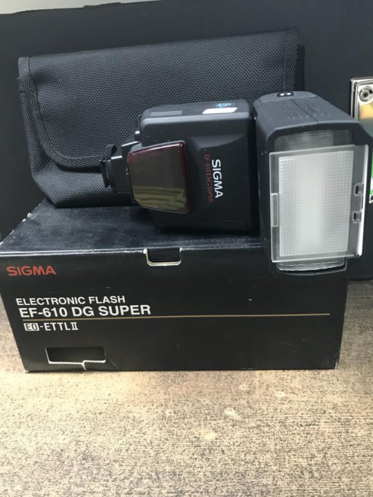 Фотовспышка Sigma EF 430 na d. Electronic Flash EF-500 super. Sigma Electric Spain. Камеры сигма новый