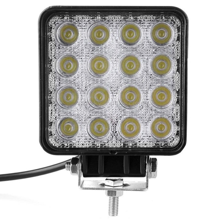 Дополнительные 16. Фара led 48w. Светодиодная фара 48w 16 led 12/24v. Противотуманная фара светодиодная 48w 20mm. Фара светодиодная dc12-24v 48w.