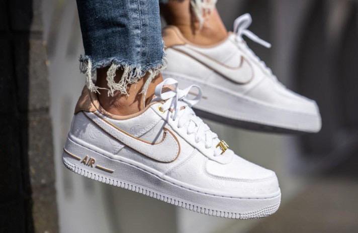 Nike air force white bio clearance beige