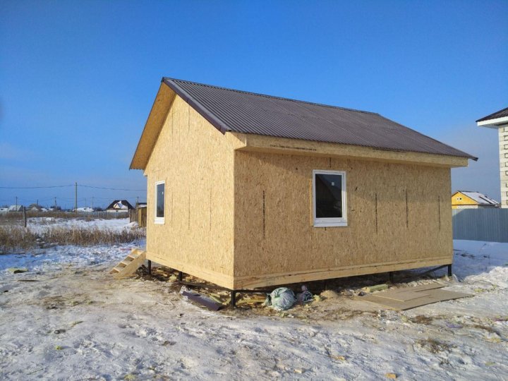 Проекты домов 6х6 одноэтажные каркасные на сваях