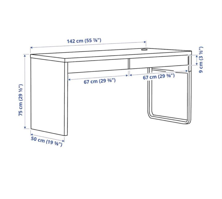 Стол письменный micke ikea схема сборки