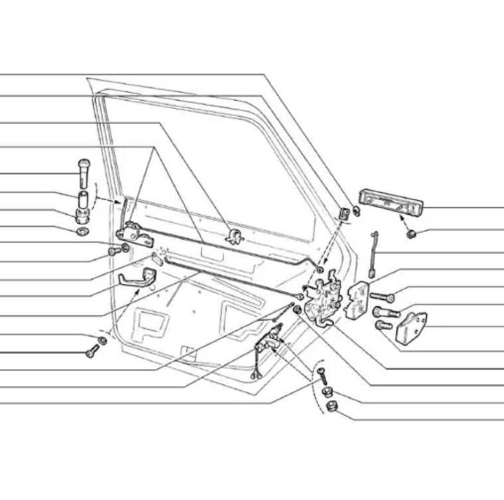 Схема замка двери на ваз 2104