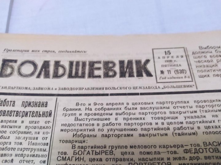 Редкая правда. Газета Большевик