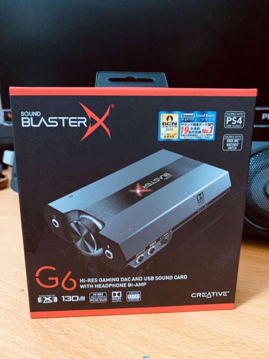 Звуковая карта creative sound blaster g6