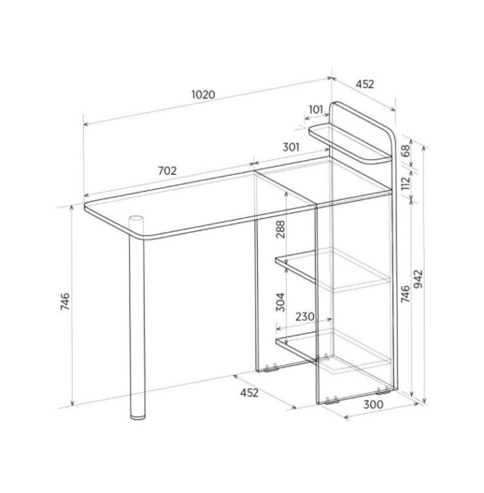Маникюрный стол размеры чертежи складной