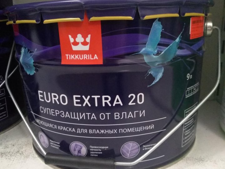 Евро экстра 20. Tikkurila Euro Extra.