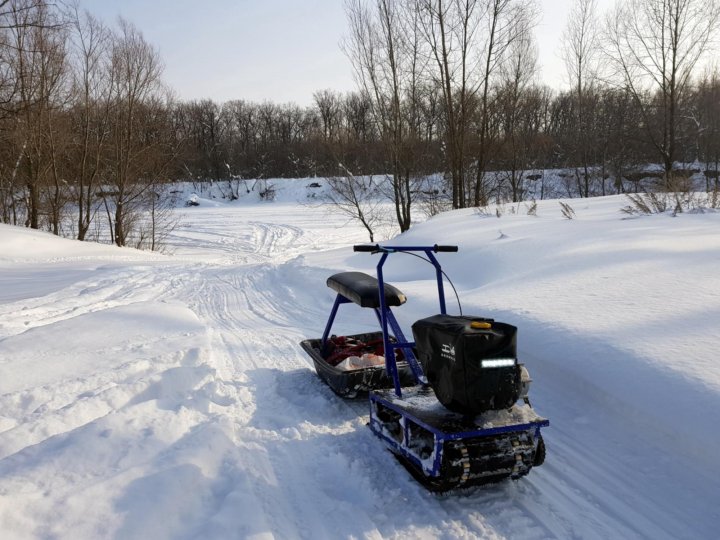 Мотособака в зимних условиях
