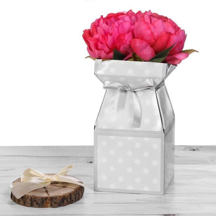 большой короб для подарка. коробки вазы для цветов. коробка конус для цветов. коробка ваза для цветов с ручками. коробка под вазу.