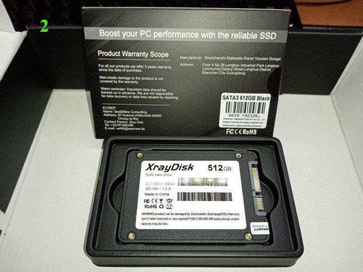 Ssd 512gb xraydisk