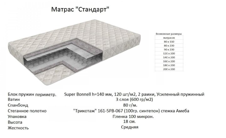 Матрас люкс деконте