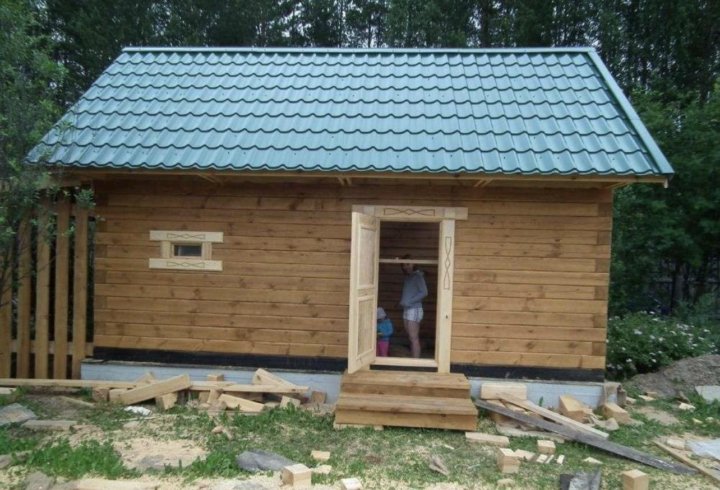 Баня постройка пошагово фото